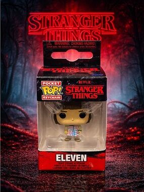 Stranger Things Eleven Funko Pocket Pop Keychain Netflix Collectible NIB / NWT